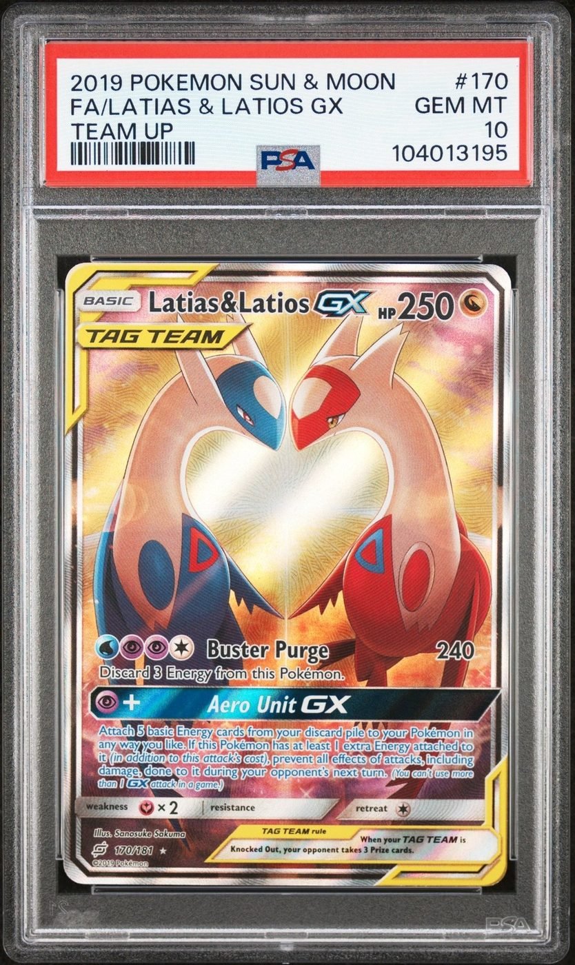 Latios Latias GX Alt Art PSA 10